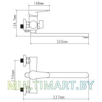 Смеситель Econoce EC0204 картинка 2